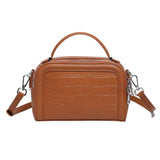 Sac Bandoulière à Main de Luxe en Cuir à Motif Croco