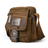 Sac Bandoulière de Style Rétro en Toile Vintage pour Homme
