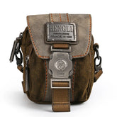 Sac Bandoulière de Style Rétro en Toile Vintage pour Homme