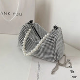 Sac À Main Strass Luxe Anse Perles