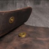 Sacoche en Cuir Vintage pour Homme - Marron