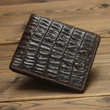 Porte Carte en Cuir Crocodile pour Homme