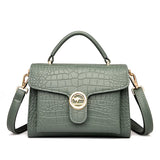 Sac à Main Effet Croco Classique en Cuir de Luxe