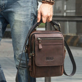 Sac Bandoulière à Epaule Chic en Cuir Vintage pour Homme Rich text editor