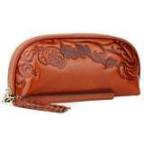 Portefeuille en Cuir avec Sangle Détachable pour Femme