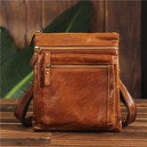 Sac Bandoulière Multi-poches en Cuir pour Homme