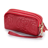 Portefeuille en Cuir avec Sangle Détachable pour Femme