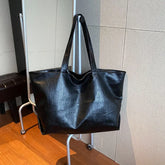 Sac Cabas Classique de Grande Capacité en Cuir