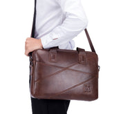Sac Ordinateur Fonctionnel de Luxe en Cuir pour Homme
