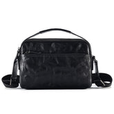 Sacoche Messager à Fermeture Eclaire de Luxe en Cuir