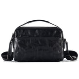 Sacoche Messager à Fermeture Eclaire de Luxe en Cuir