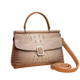 Sac Bandoulière Chic en Cuir Croco pour Femme