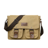 Sac Bandoulière de Grande Capacité en Toile pour Homme