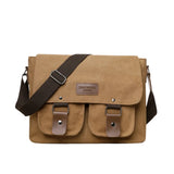 Sac Bandoulière de Grande Capacité en Toile pour Homme