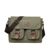 Sac Bandoulière de Grande Capacité en Toile pour Homme
