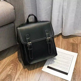 Sac Bandoulière à Dos en Cuir Style Collège