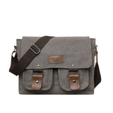 Sac Bandoulière de Grande Capacité en Toile pour Homme