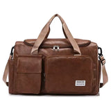 Sac de Voyage à Bagages Rétro & Vintage en Cuir