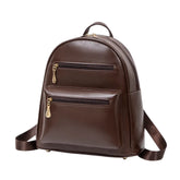Sac à Dos en Cuir Chic avec Fermeture Éclair pour Femme