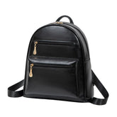 Sac à Dos en Cuir Chic avec Fermeture Éclair pour Femme