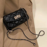 Sac à Main à Carreaux de Luxe en Cuir Elégant