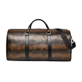 Sac de Voyage à Main en Cuir à Motif Crocodile Femme