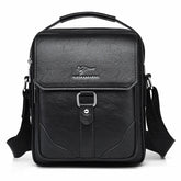 Sac Bandoulière Multipoches en Cuir de Luxe pour Homme