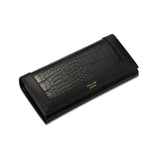 Portefeuille en Cuir de Luxe à Effet Croco pour Femme