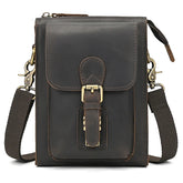 Sac Bandoulière à Epaule Chic en Cuir Vintage pour Homme