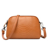 Sac Bandoulière à Main de Luxe en Cuir à Motif Croco
