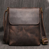 Sacoche en Cuir Vintage pour Homme - Marron