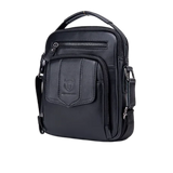 Sac Bandoulière Business avec Poignée en Cuir pour Homme