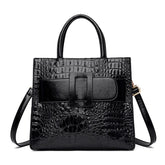 Sac Bandoulière à Main en Cuir Croco de Luxe