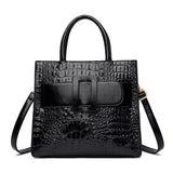 Sac Bandoulière à Main en Cuir Croco de Luxe