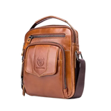 Sac Bandoulière Business avec Poignée en Cuir pour Homme