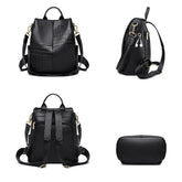 Sac à Dos en Cuir à Motif Croco pour Femme