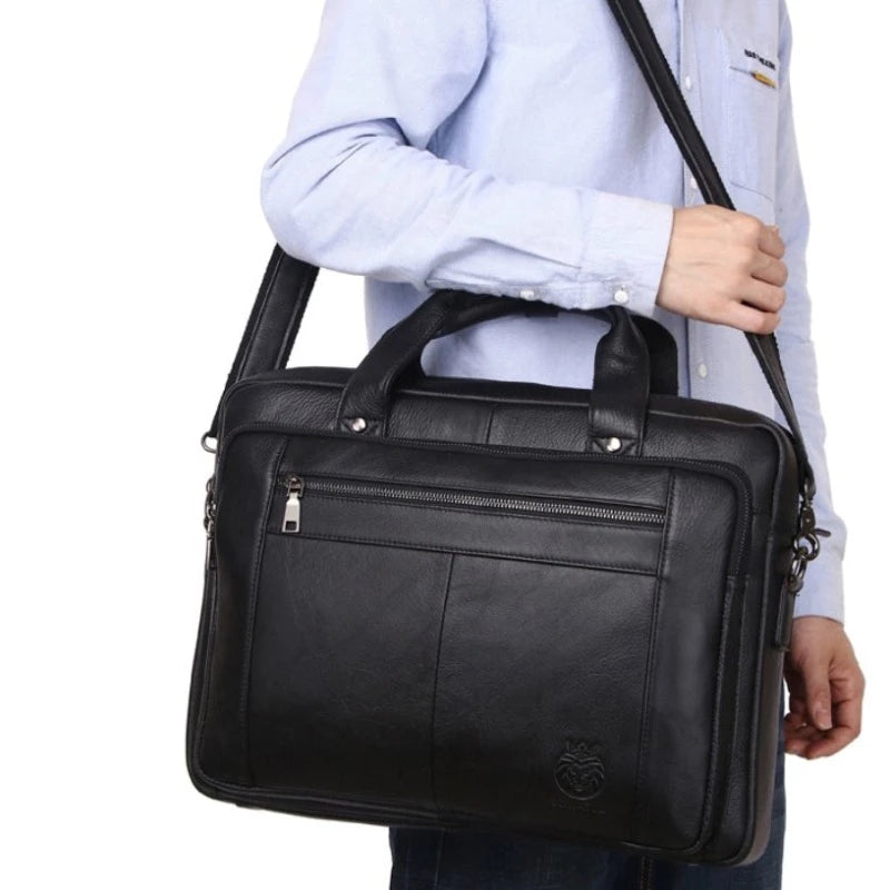 Porte Document Business en Cuir Décontracté pour Homme