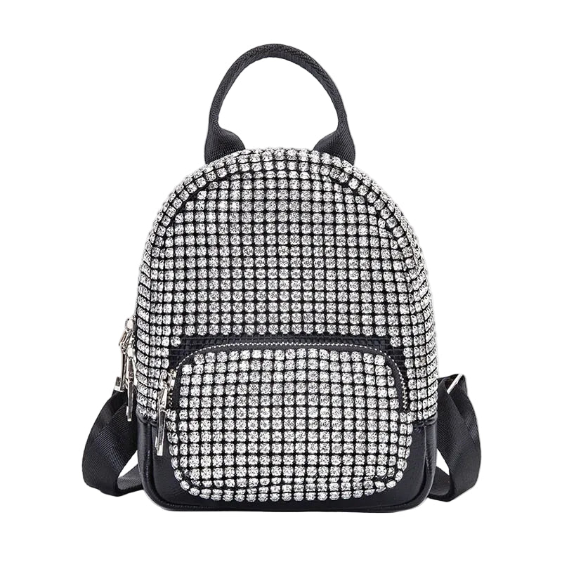 Sac à Dos Petit avec Strass Brillant de Luxe pour Femme