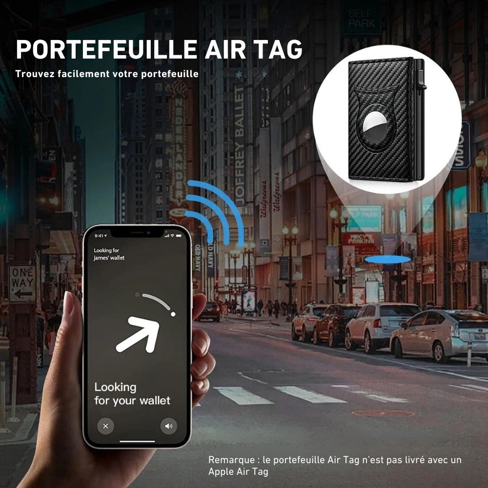 Porte-Cartes Homme RFID Compact et Magnétique