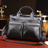 Sac Ordinateur Portable de 14 Pouce en Cuir pour Homme