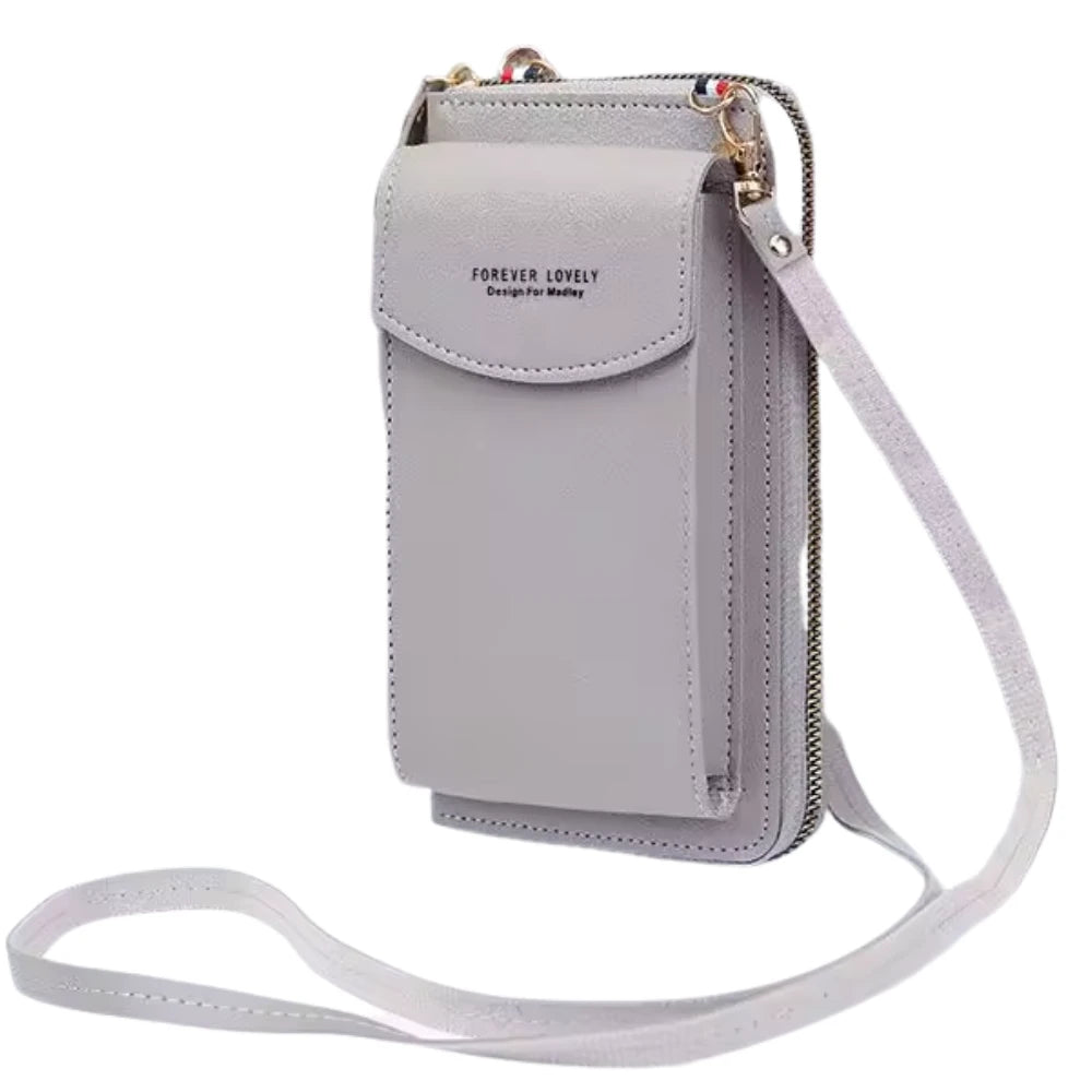 Portefeuille à Bandoulière de Grande Capacité pour Femme