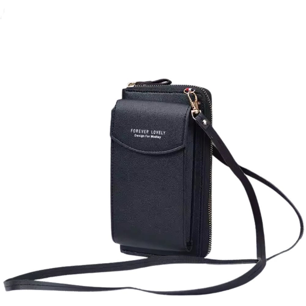 Portefeuille à Bandoulière de Grande Capacité pour Femme