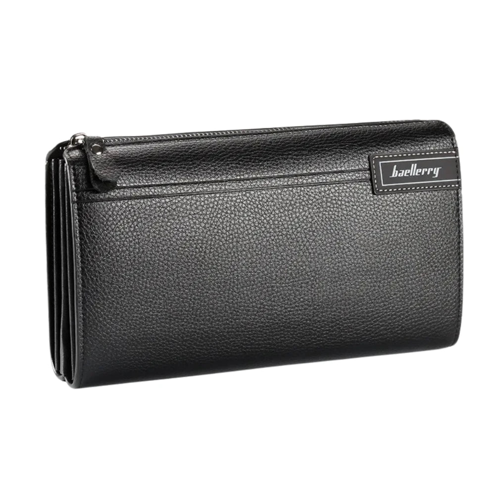 Portefeuille à Main Grand Format à Compartiments