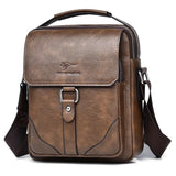 Sac Bandoulière Multipoches en Cuir de Luxe pour Homme