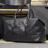 Sac de Voyage à Main Bandoulière Vintage en Cuir Homme