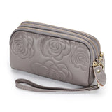 Portefeuille en Cuir avec Sangle Détachable pour Femme