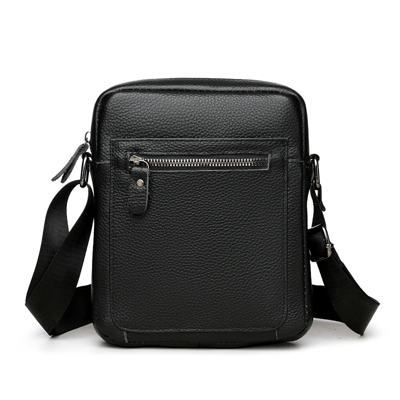 Sac Bandoulière Décontracté en Cuir Souple Chic pour Homme