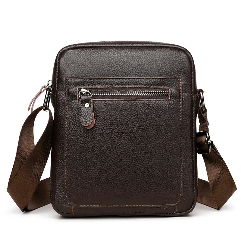 Sac Bandoulière Décontracté en Cuir Souple Chic pour Homme