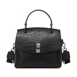 Sac Bandoulière Chic en Cuir Croco pour Femme