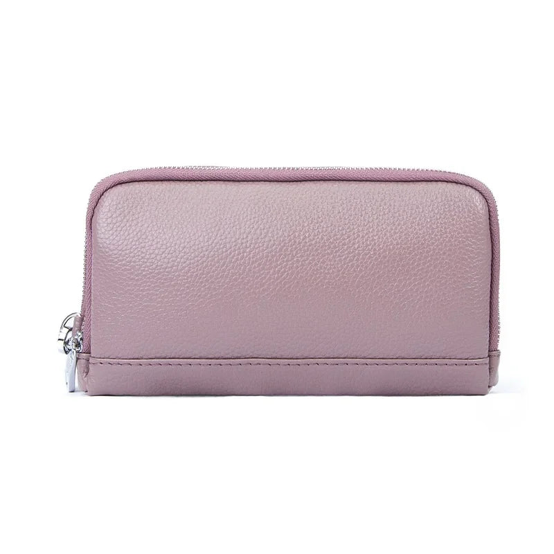 Portefeuille en Cuir Long de Grande Capacité pour Femme